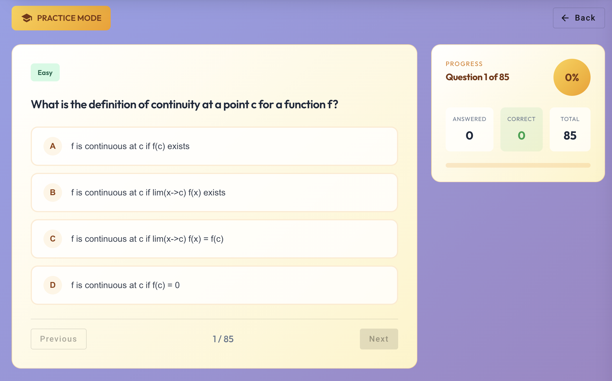 Quiz screenshot
